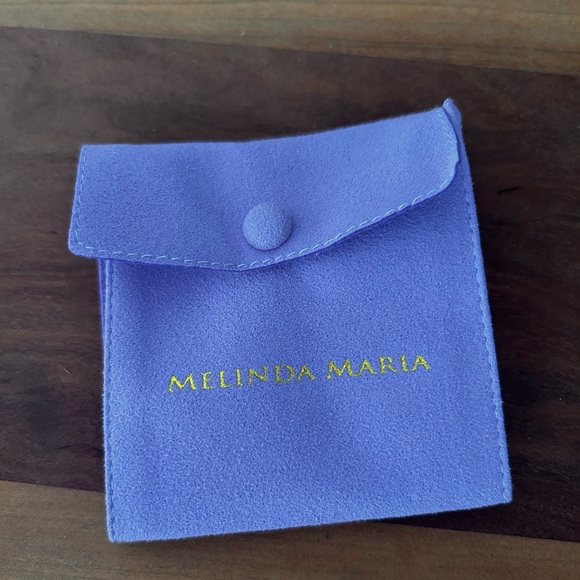 Melinda Maria Radiant Stud Earrings • Gold / White Diamondettes • NWOT - Picture 6 of 6